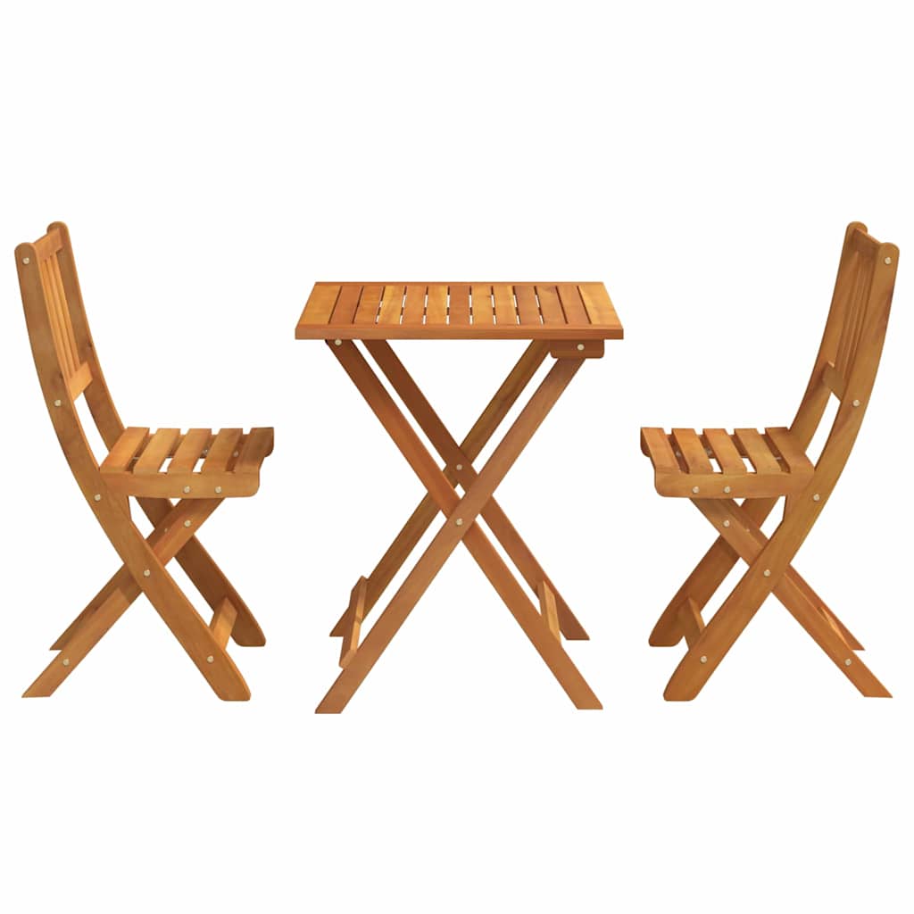 vidaXL Zestaw bistro 3 pcs Olej Naturalny Lite Drewno Akacji