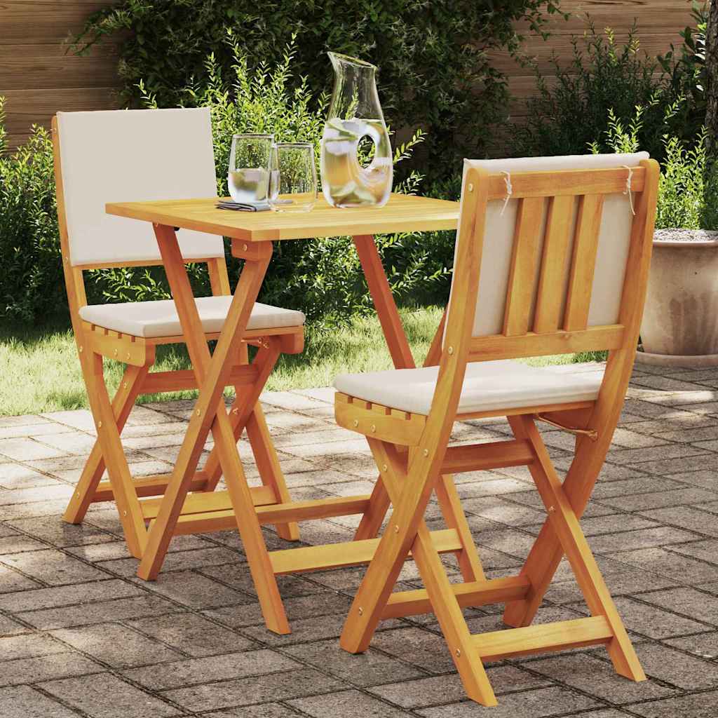 vidaXL Zestaw bistro 3 szt. Olej Naturalny Lite Drewno Akacji