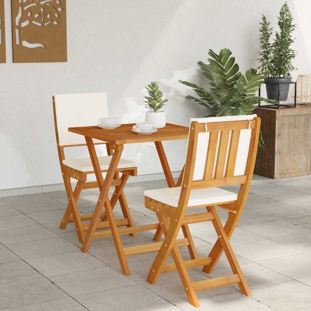 vidaXL Zestaw bistro 3 szt. Olej Naturalny Lite Drewno Akacji