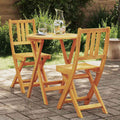 vidaXL Zestaw bistro 3 pcs Olej Naturalny Lite Drewno Akacji