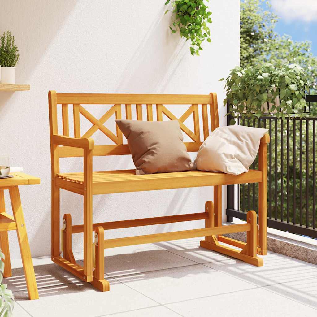 vidaXL Huśtawka Ogrodowa naturalny 110 x 59 x 97 cm Lite Drewno Akacji