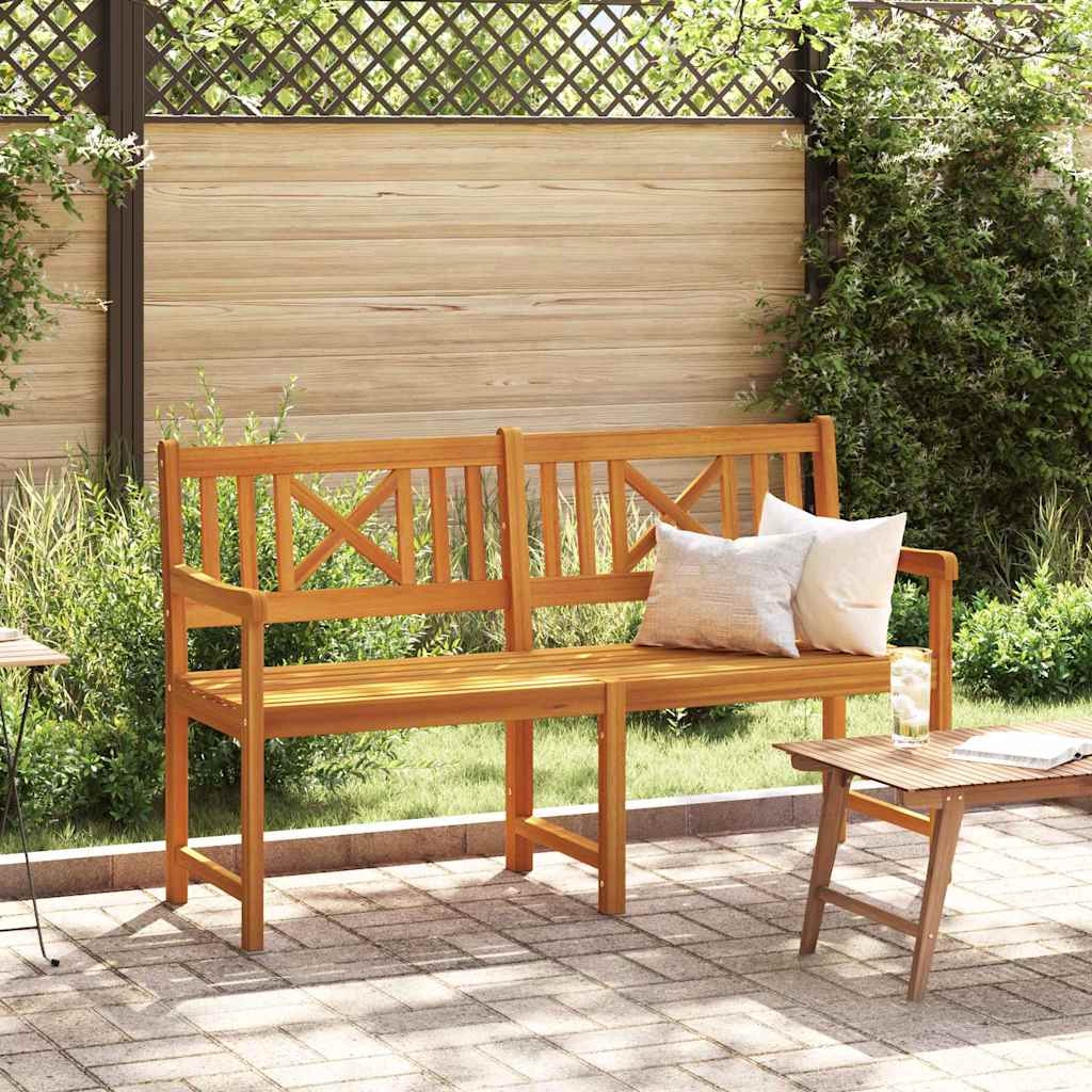 vidaXL Ławka ogrodowa naturalny 150 x 56 x 90 cm Lite Drewno Akacji