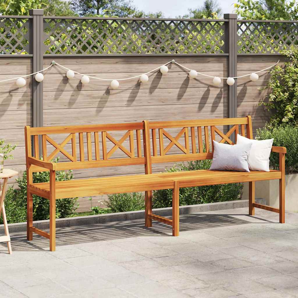 vidaXL Ławka ogrodowa naturalny 220 x 56 x 90 cm Lite Drewno Akacji