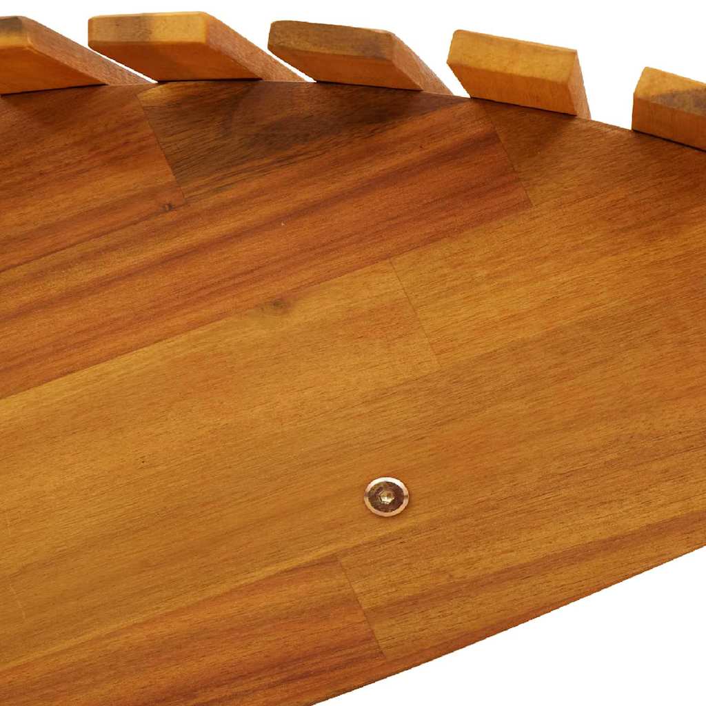vidaXL Leżak 2-osoba 2 pcs Brązowy 154 x 60 x 74 cm Lite Drewno Akacji
