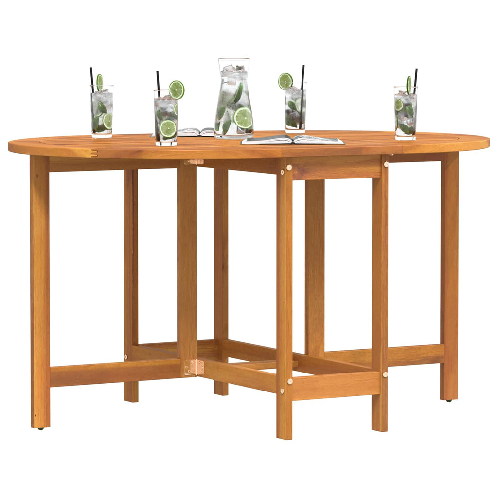 vidaXL Stół Ogrodowy Brązowy 110 x 60 x 72 cm Lite Drewno Akacji