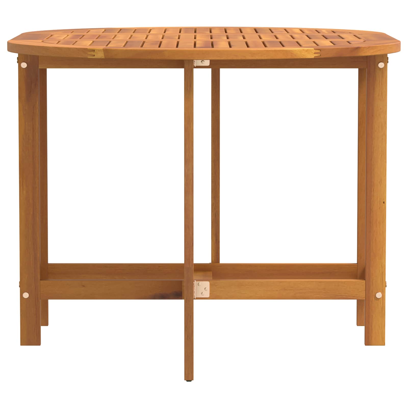 vidaXL Stół Ogrodowy Brązowy 110 x 60 x 72 cm Lite Drewno Akacji