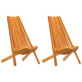 vidaXL Krzesło 2 pcs Brązowy 69 x 56 x 84 cm Lite Drewno Akacji