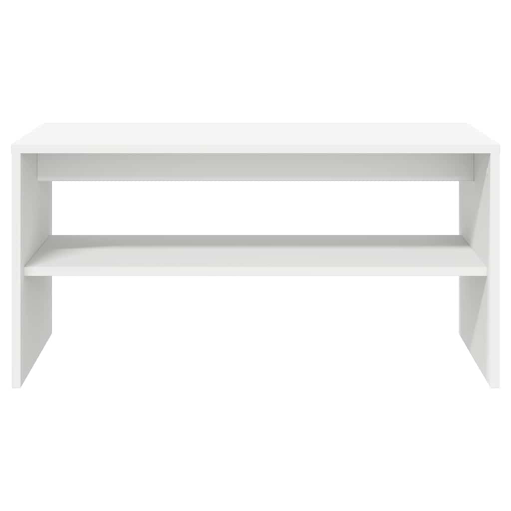 vidaXL Szafka RTV Biała 60x40x40 cm Drewno klejone