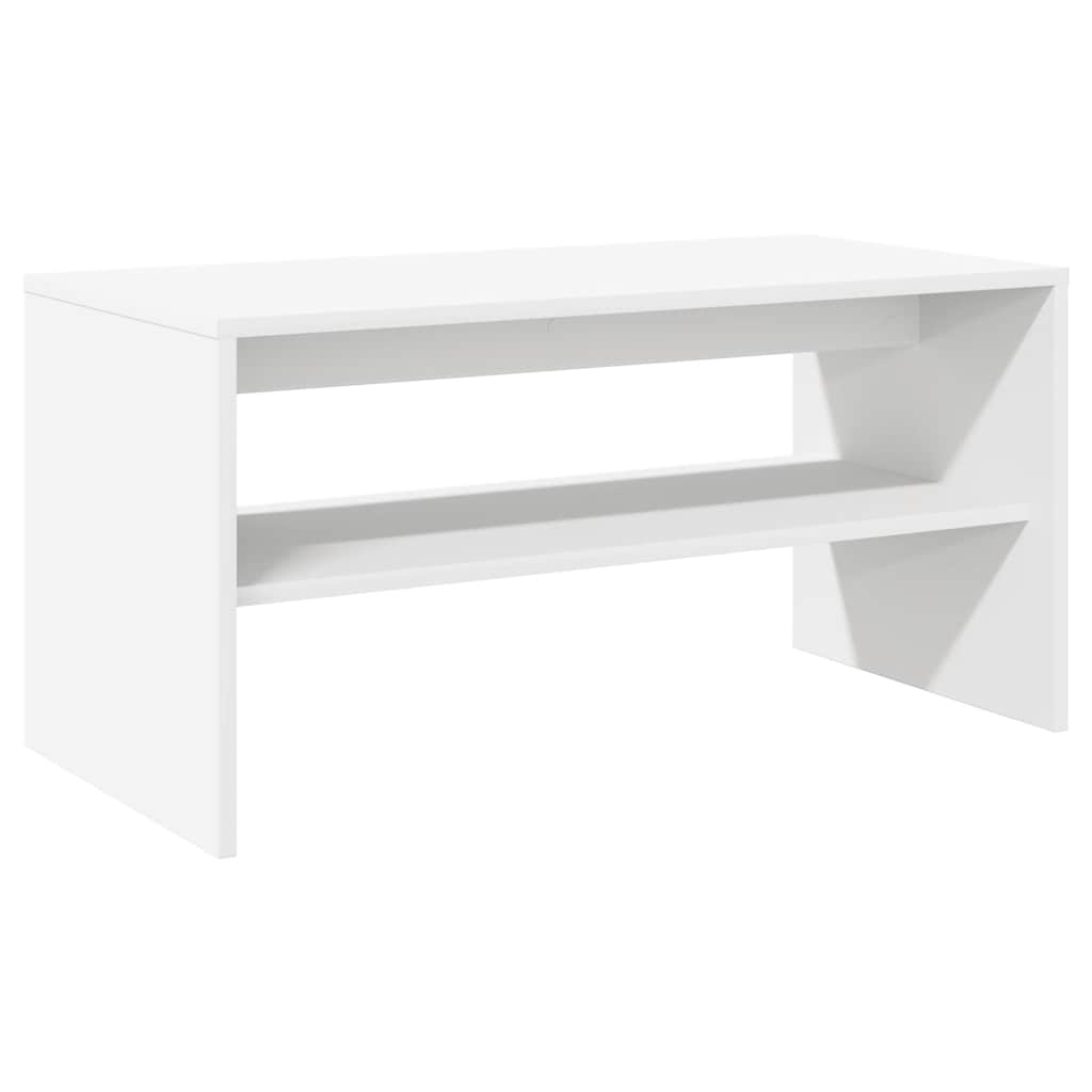 vidaXL Szafka RTV Biała 60x40x40 cm Drewno klejone