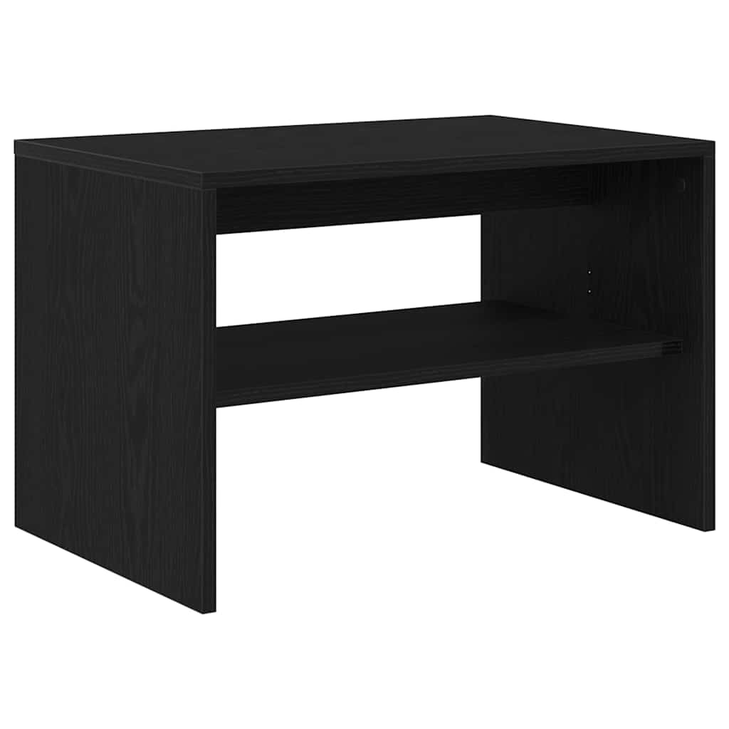 vidaXL Szafka RTV Czarny Dąb 60x40x40 cm Drewno klejone