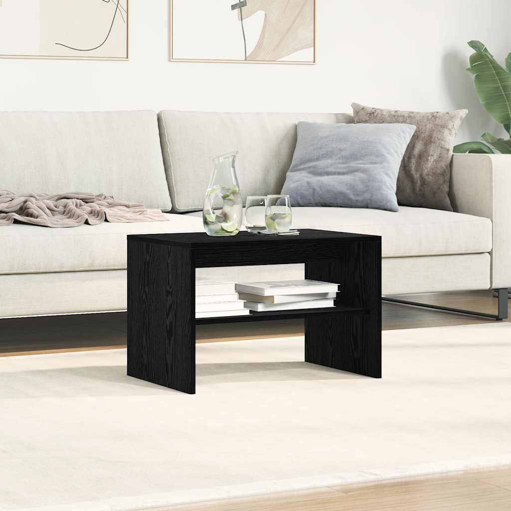 vidaXL Szafka RTV Czarny Dąb 60x40x40 cm Drewno klejone
