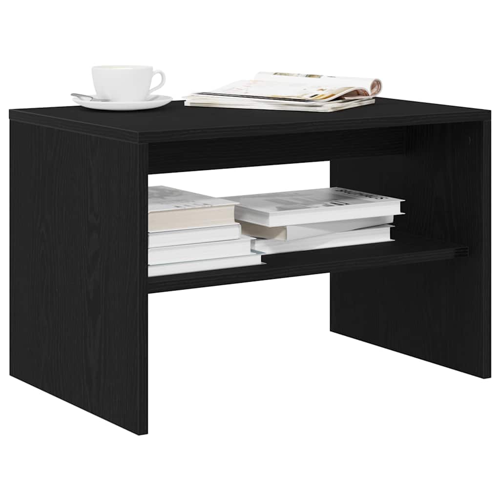 vidaXL Szafka RTV Czarny Dąb 60x40x40 cm Drewno klejone
