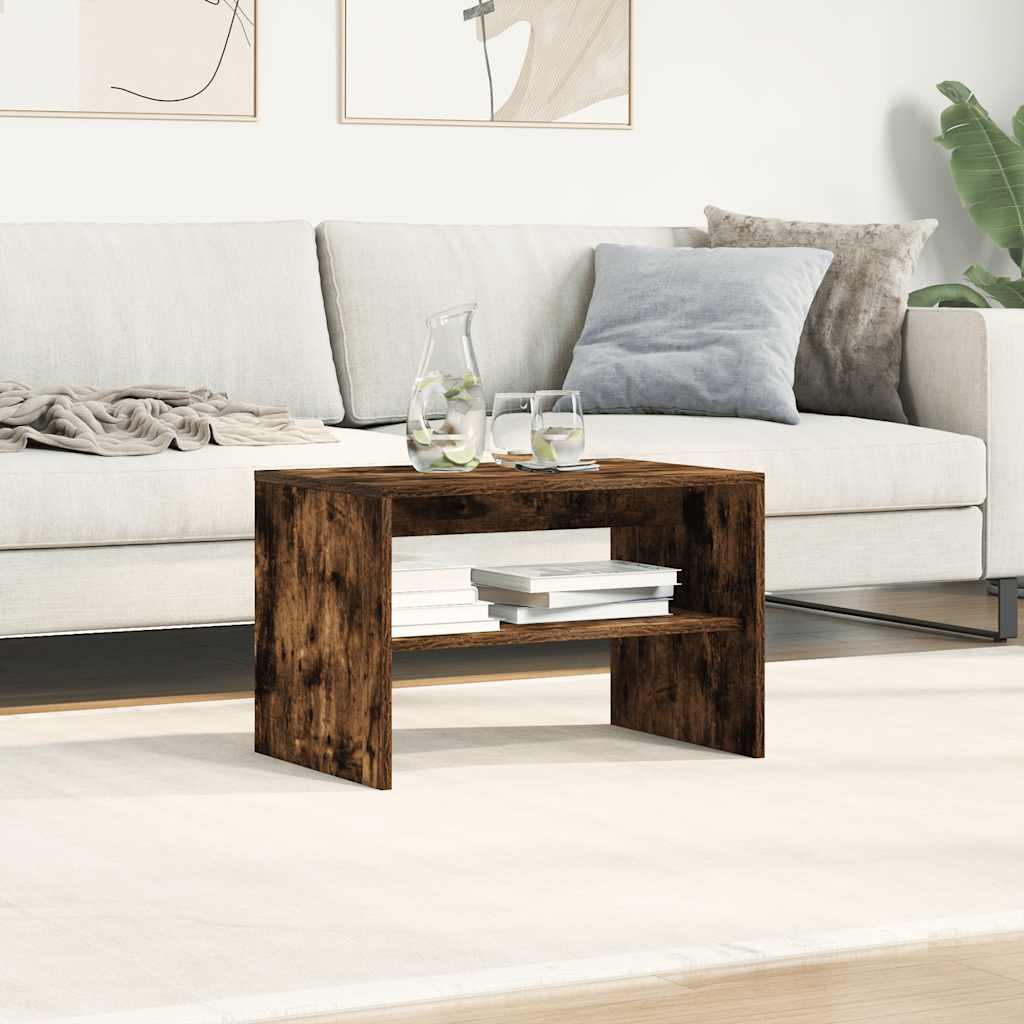 vidaXL Szafka RTV Dąb wędzony 60x40x40 cm Drewno klejone