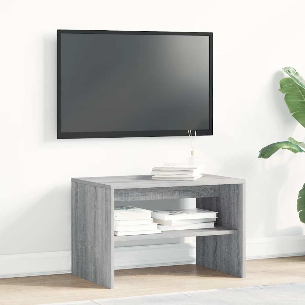 vidaXL Szafka RTV Sonoma Szara 60x40x40 cm Drewno klejone