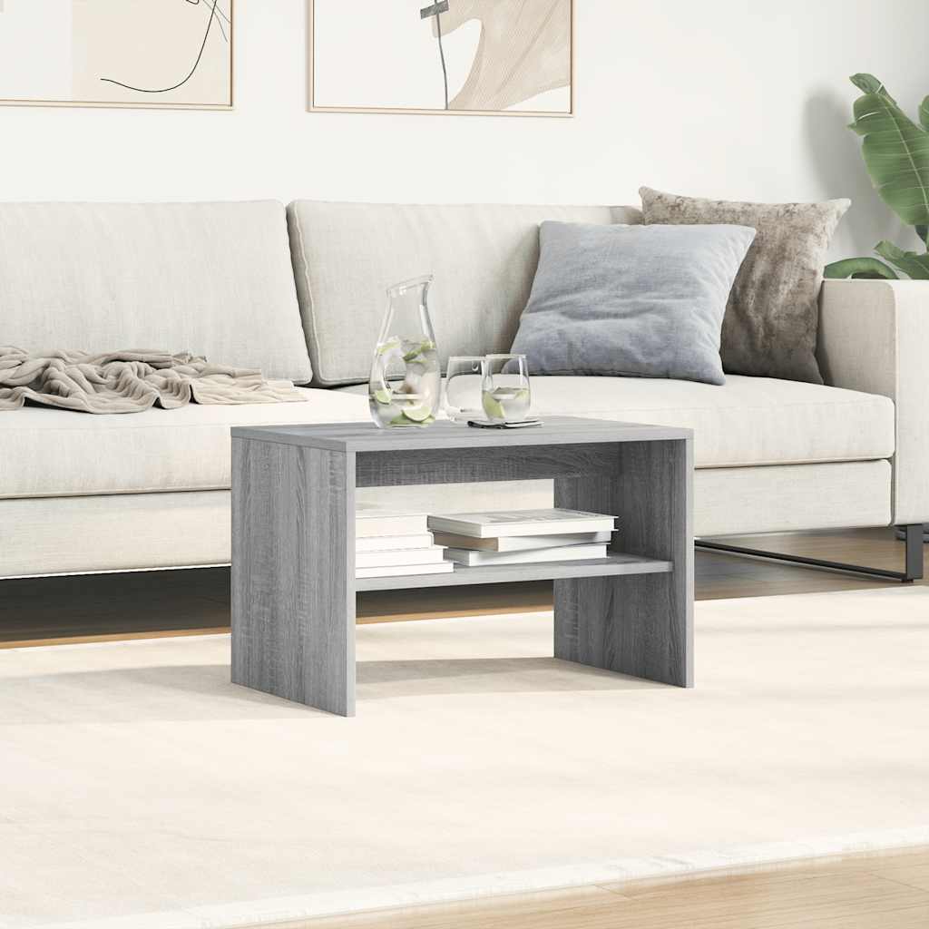 vidaXL Szafka RTV Sonoma Szara 60x40x40 cm Drewno klejone