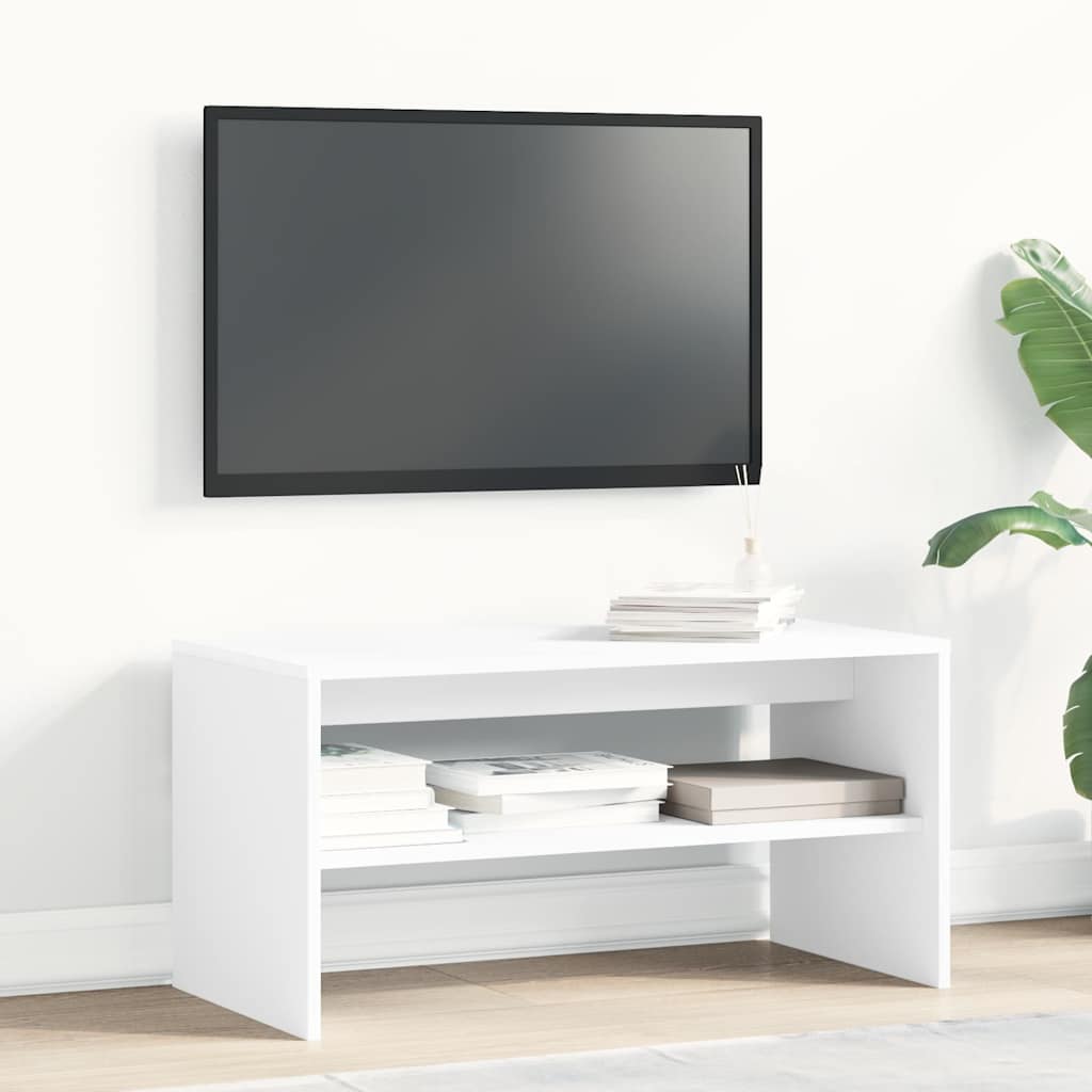 vidaXL Szafka pod TV, biała, 80 x 40 x 40 cm, płyta wiórowa