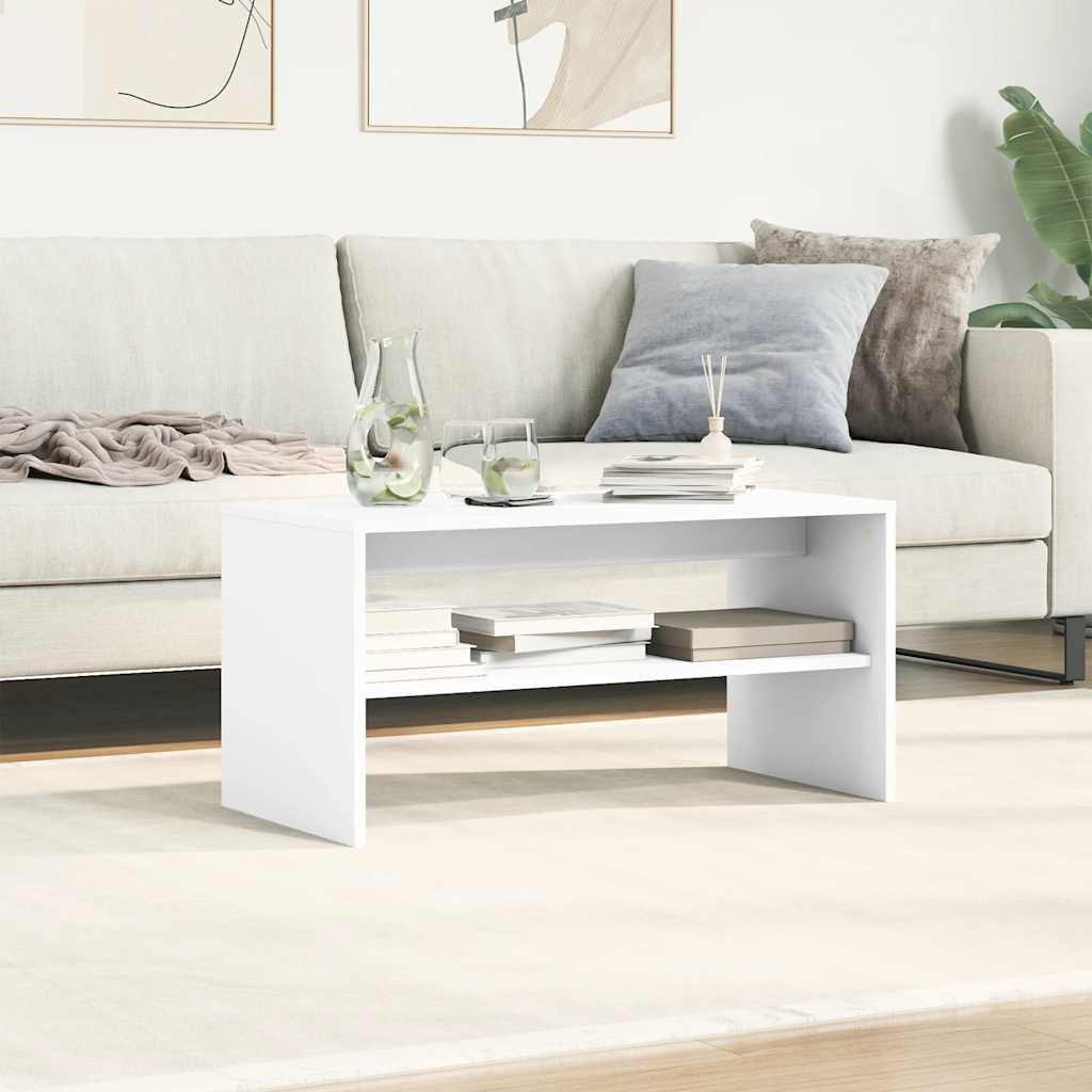 vidaXL Szafka pod TV, biała, 80 x 40 x 40 cm, płyta wiórowa