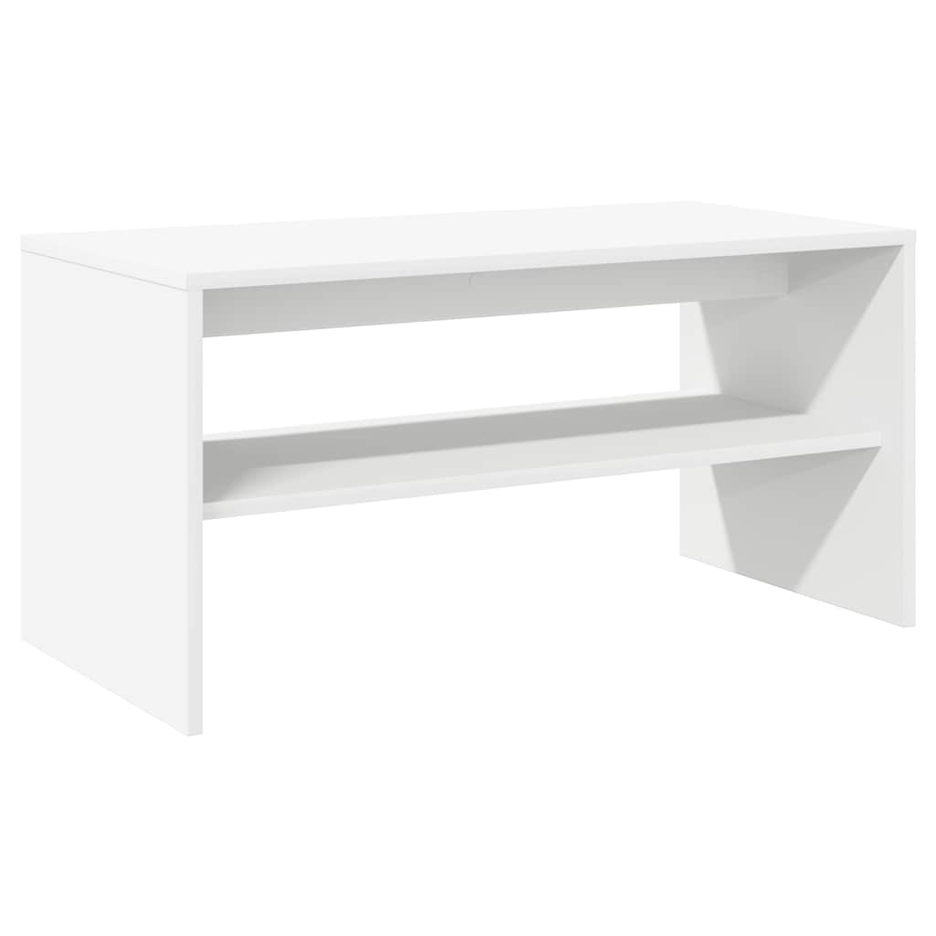 vidaXL Szafka pod TV, biała, 80 x 40 x 40 cm, płyta wiórowa