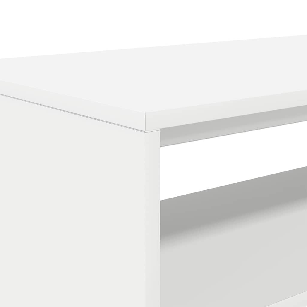 vidaXL Szafka pod TV, biała, 80 x 40 x 40 cm, płyta wiórowa