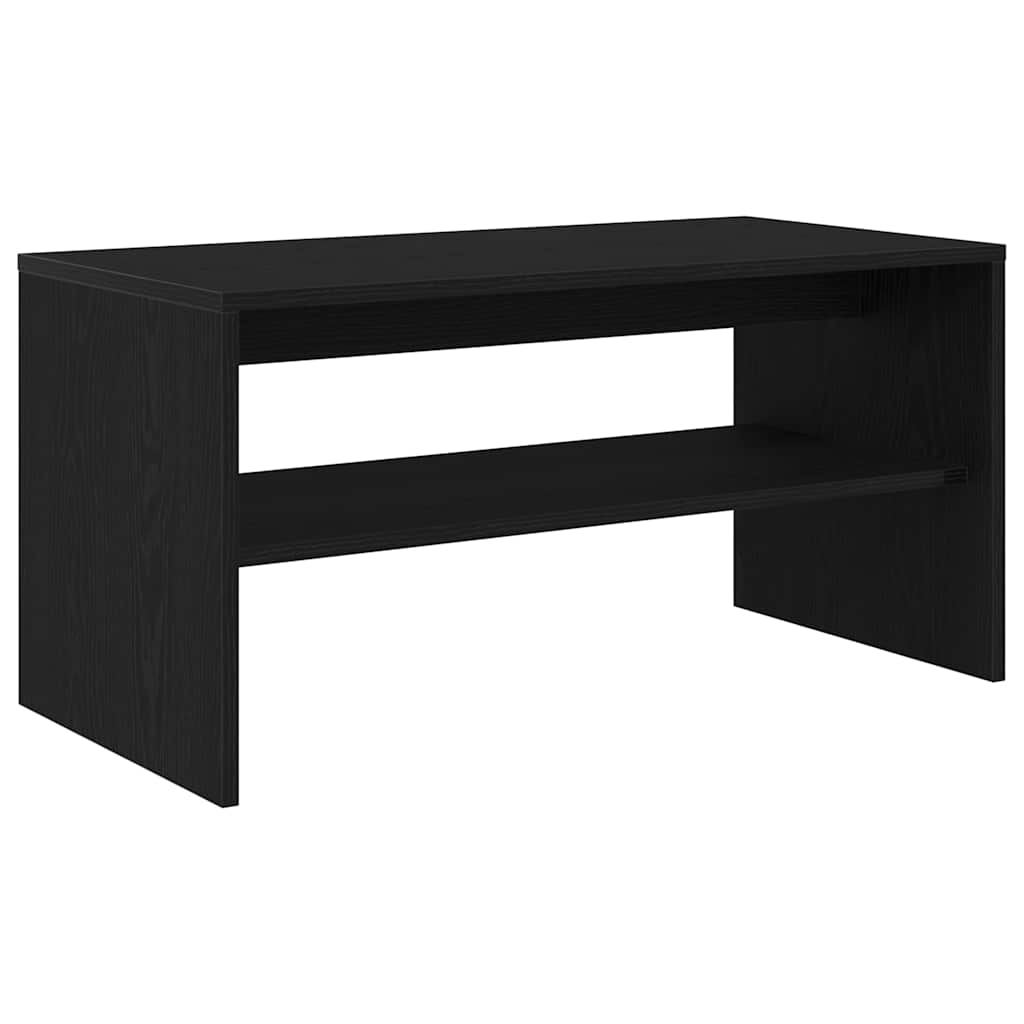 vidaXL Szafka RTV Czarny Dąb 80x40x40 cm Drewno klejone