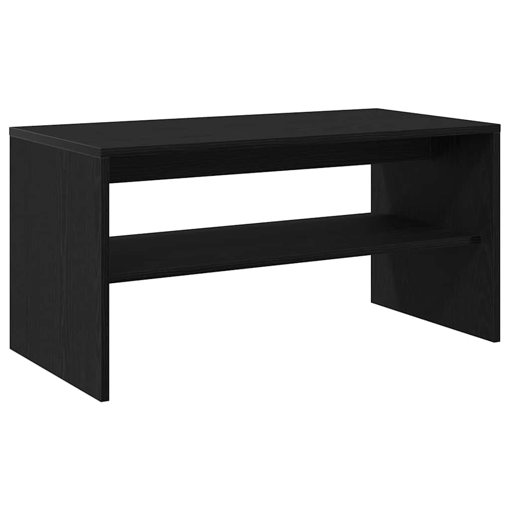 vidaXL Szafka RTV Czarny Dąb 80x40x40 cm Drewno klejone
