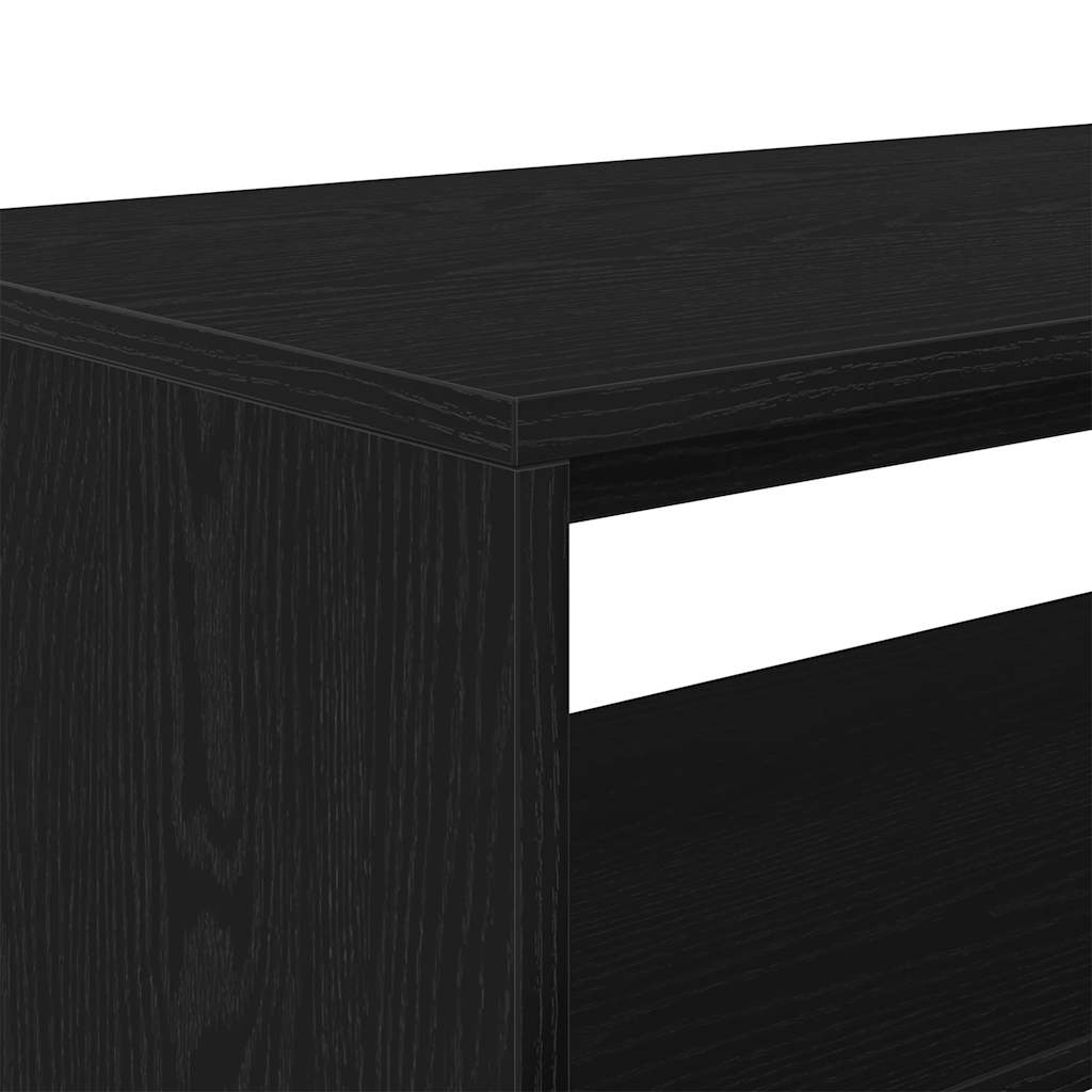 vidaXL Szafka RTV Czarny Dąb 80x40x40 cm Drewno klejone