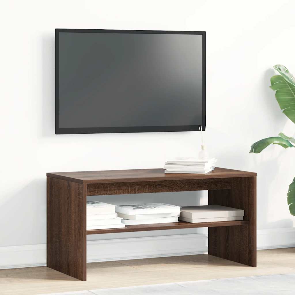 vidaXL Szafka pod telewizor, brązowy dąb, 80x40x40 cm