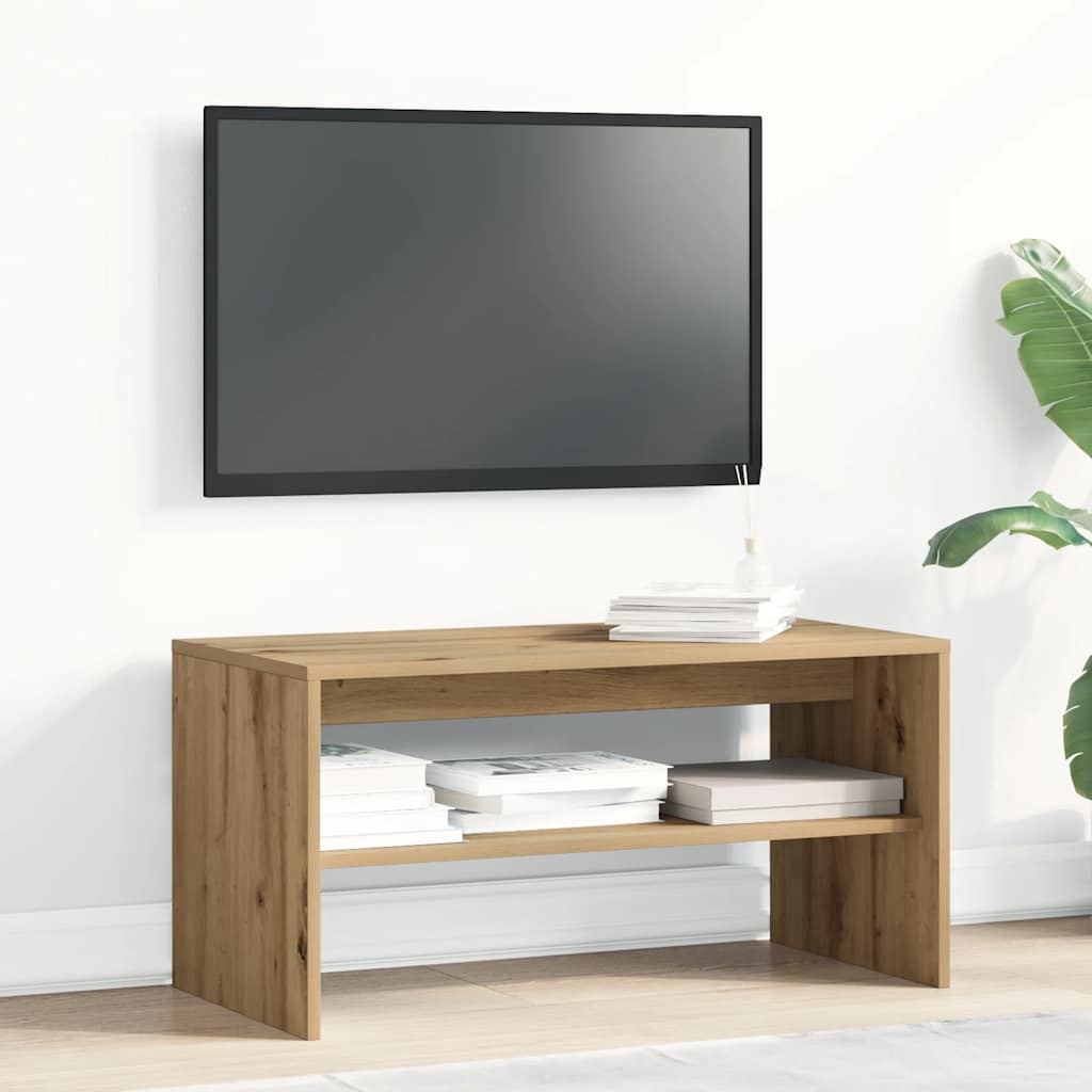 vidaXL Szafka TV, dąb artisan, 80x40x40 cm, materiał drewnopochodny