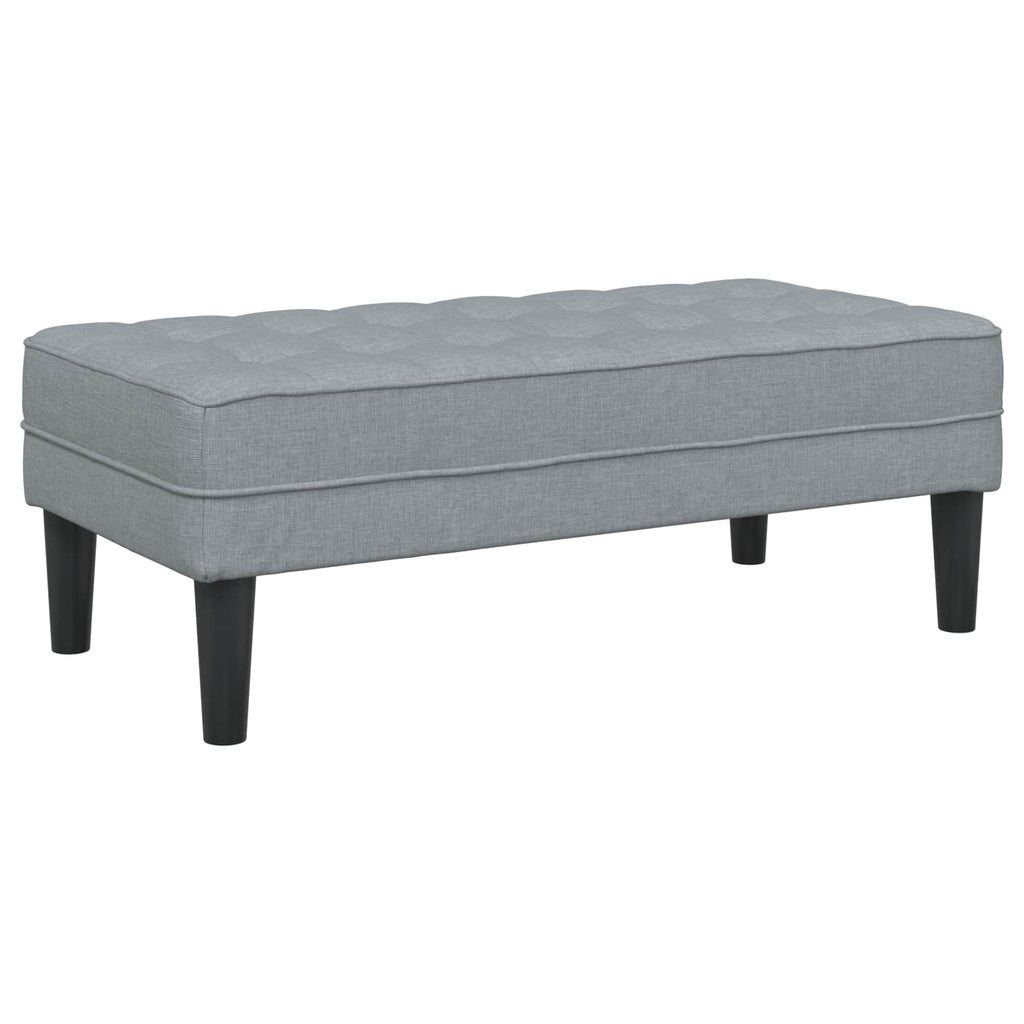 vidaXL Zestaw Sof z poduszką 2 pcs Jasnoszary Poliester