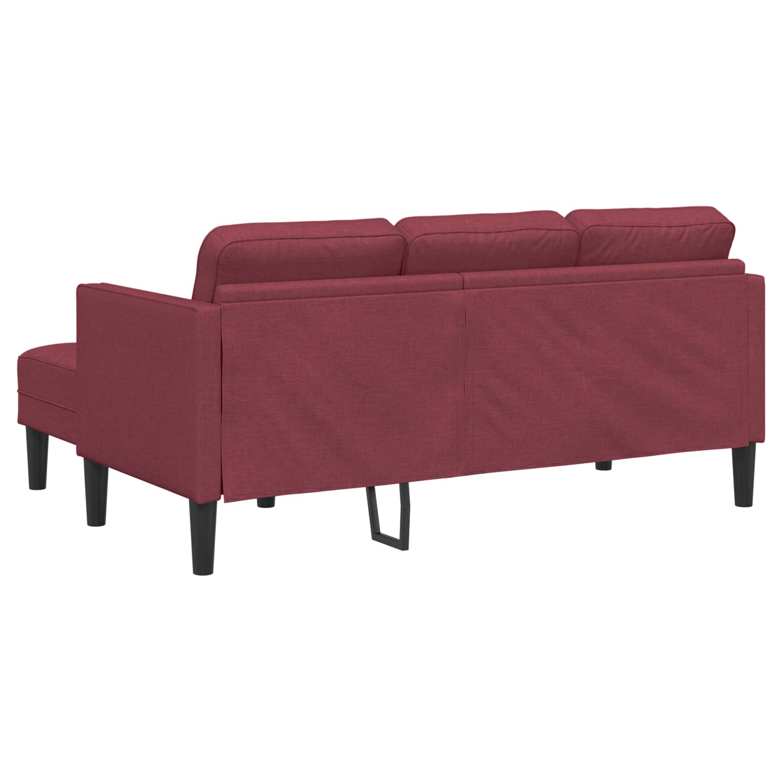 vidaXL Zestaw Sof z poduszką 2 pcs Czerwone wino Poliester