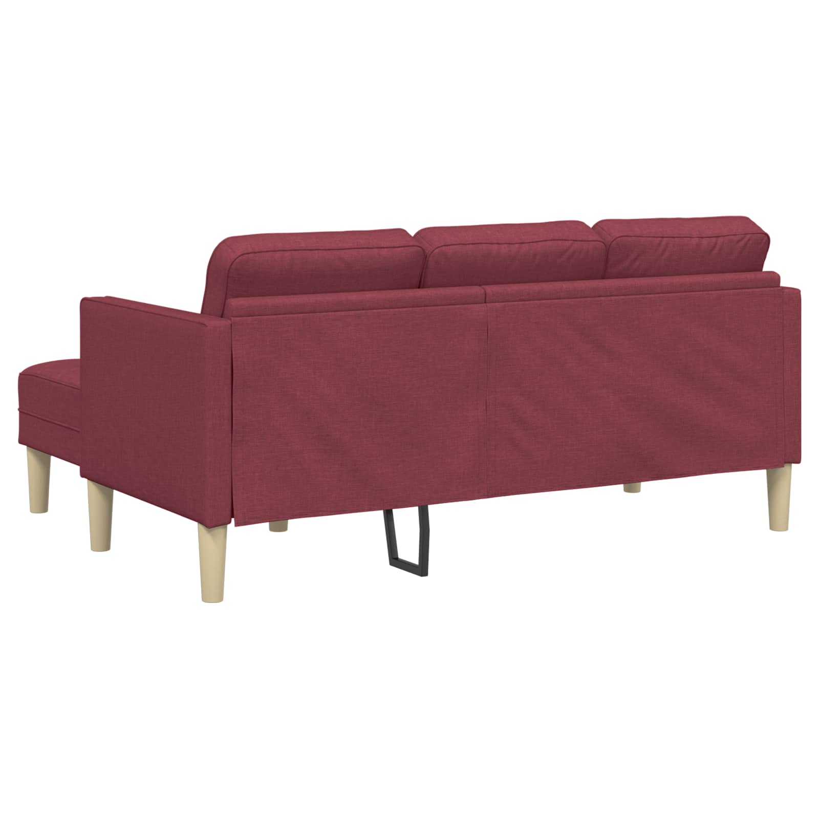 vidaXL Zestaw Sof z poduszką 2 pcs Czerwone wino Poliester