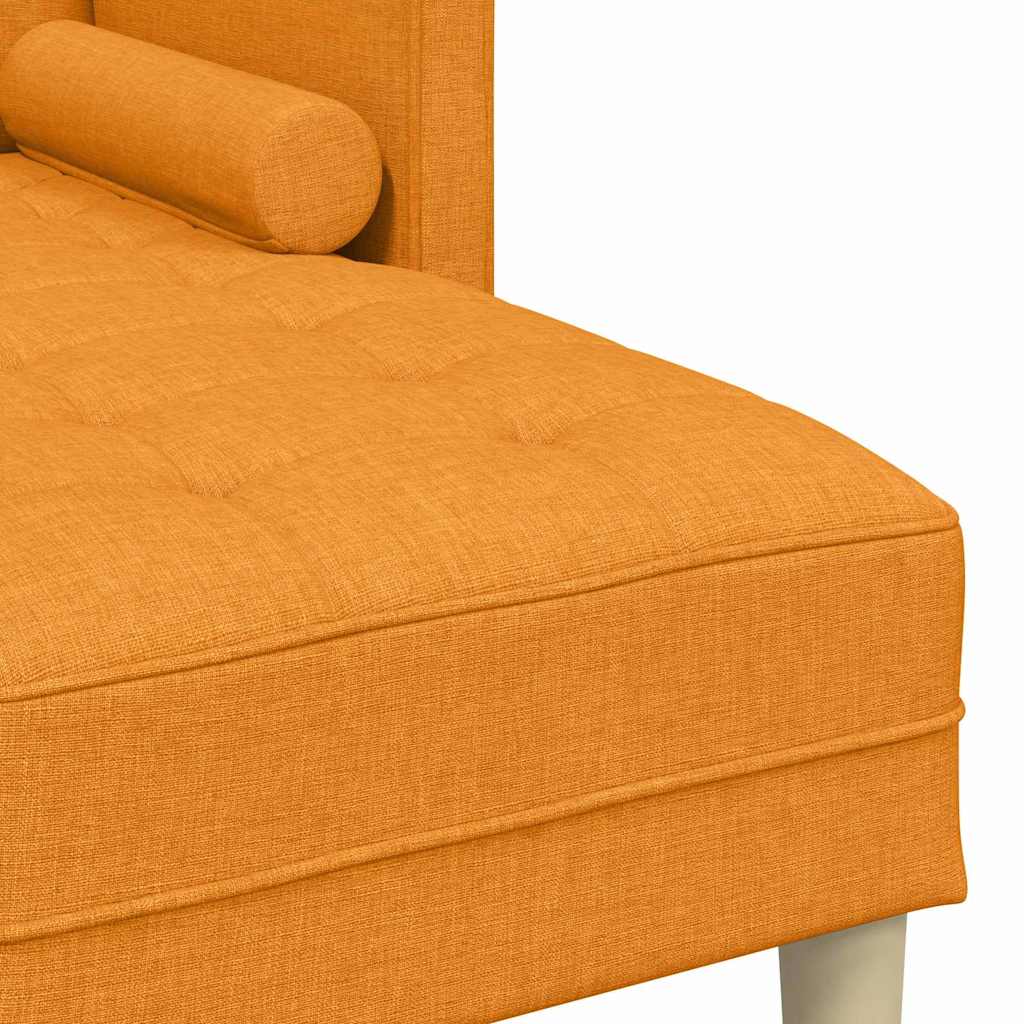vidaXL Zestaw Sof z poduszką 2 pcs Ciemny Żółty Poliester
