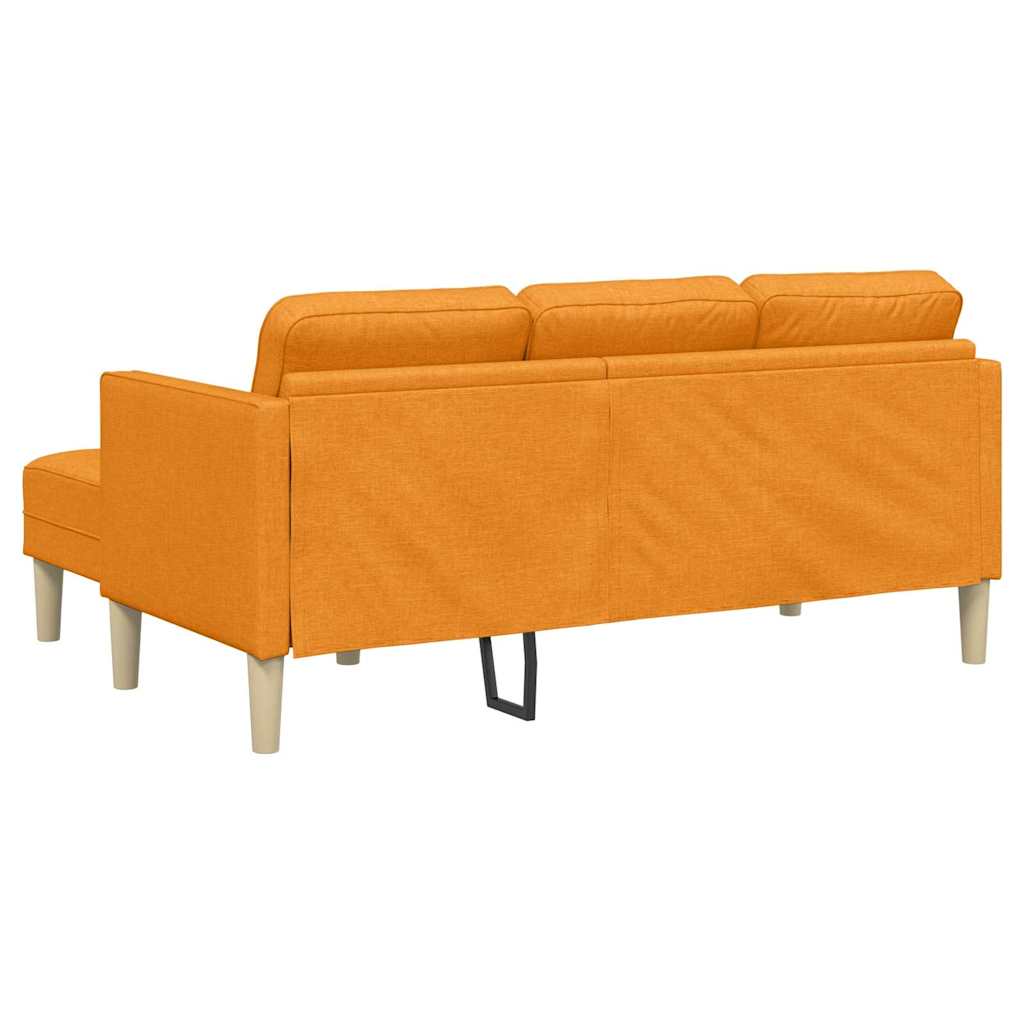 vidaXL Zestaw Sof z poduszką 2 pcs Ciemny Żółty Poliester