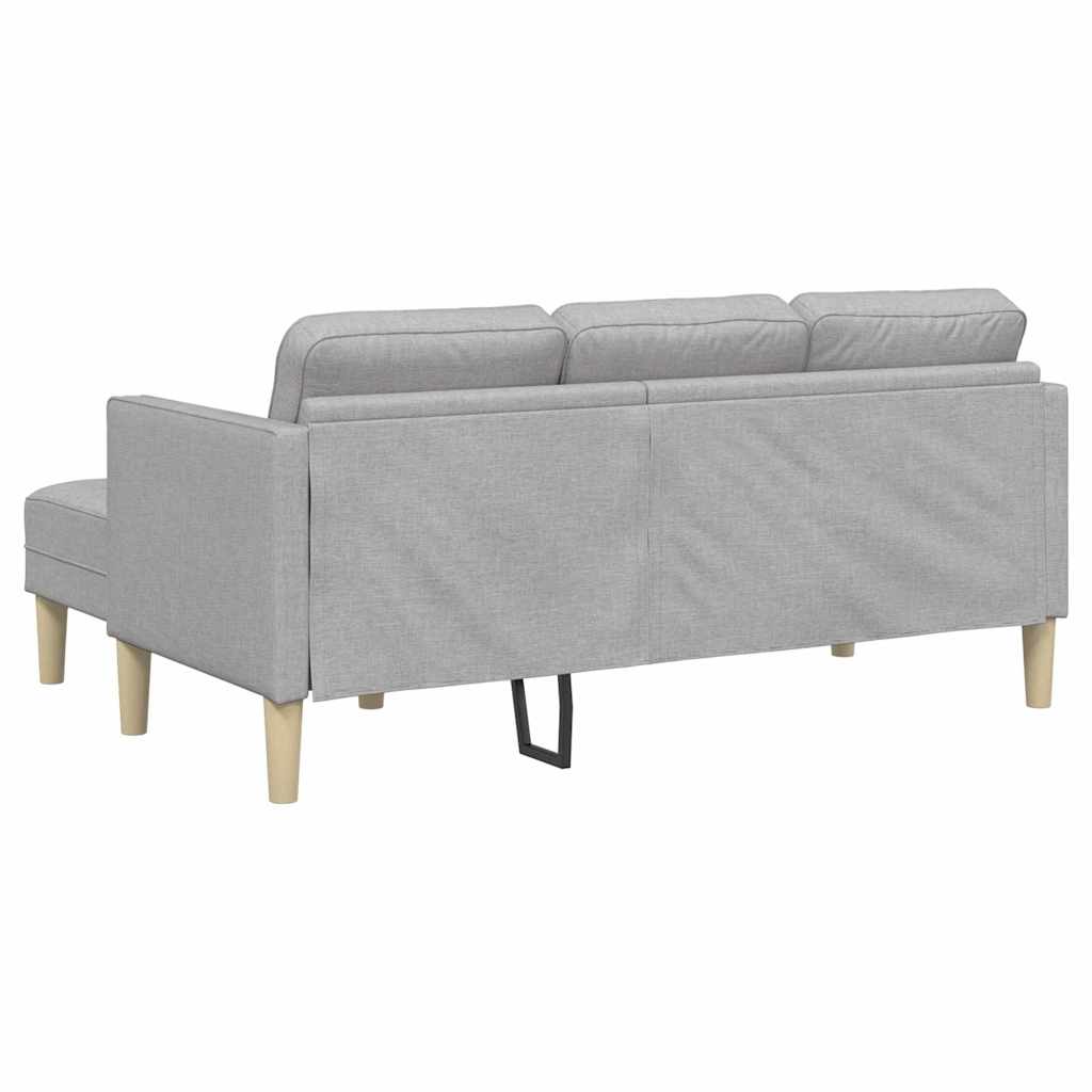 vidaXL Zestaw Sof 2 pcs Szary chmur 173 x 131 x 67 cm Poliester