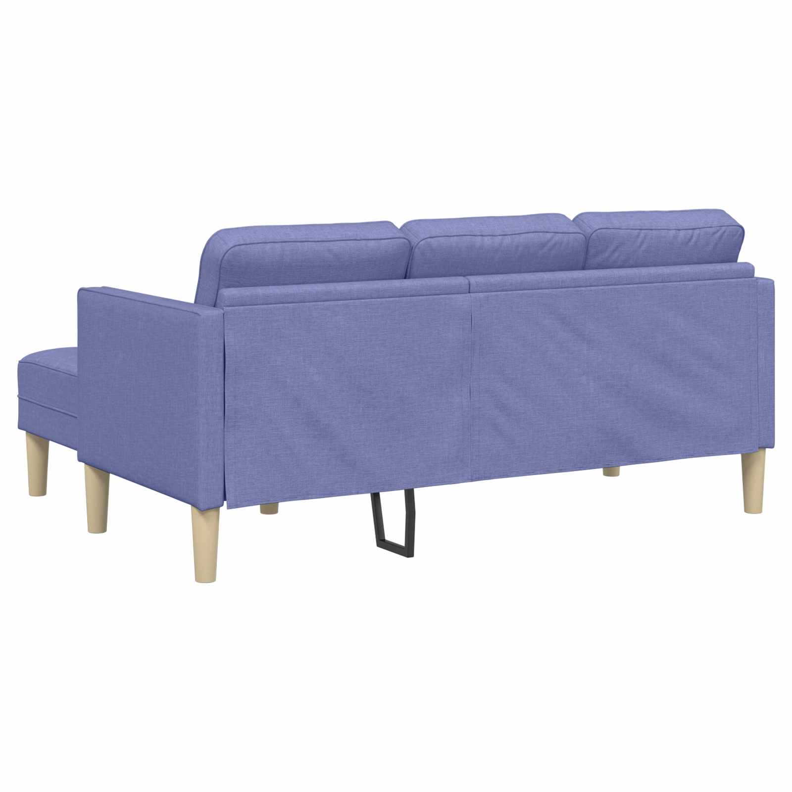 vidaXL Zestaw Sof z poduszką 2 pcs Niebieski dżins Poliester