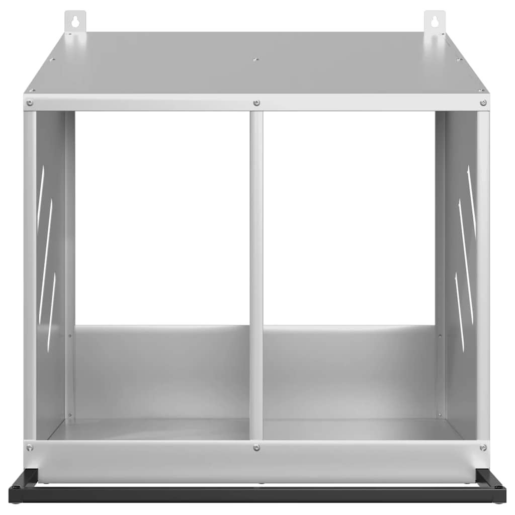 vidaXL Gniazdo dla kur z 2 przegrodami, ocynkowane