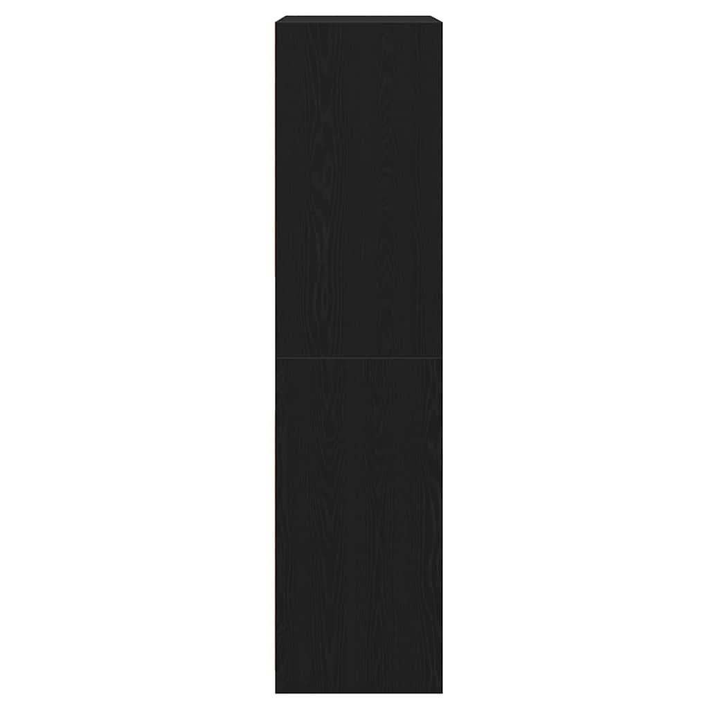 vidaXL Garderoba Czarny Dąb 100 x 50 x 200 cm Materiał drewnopochodny