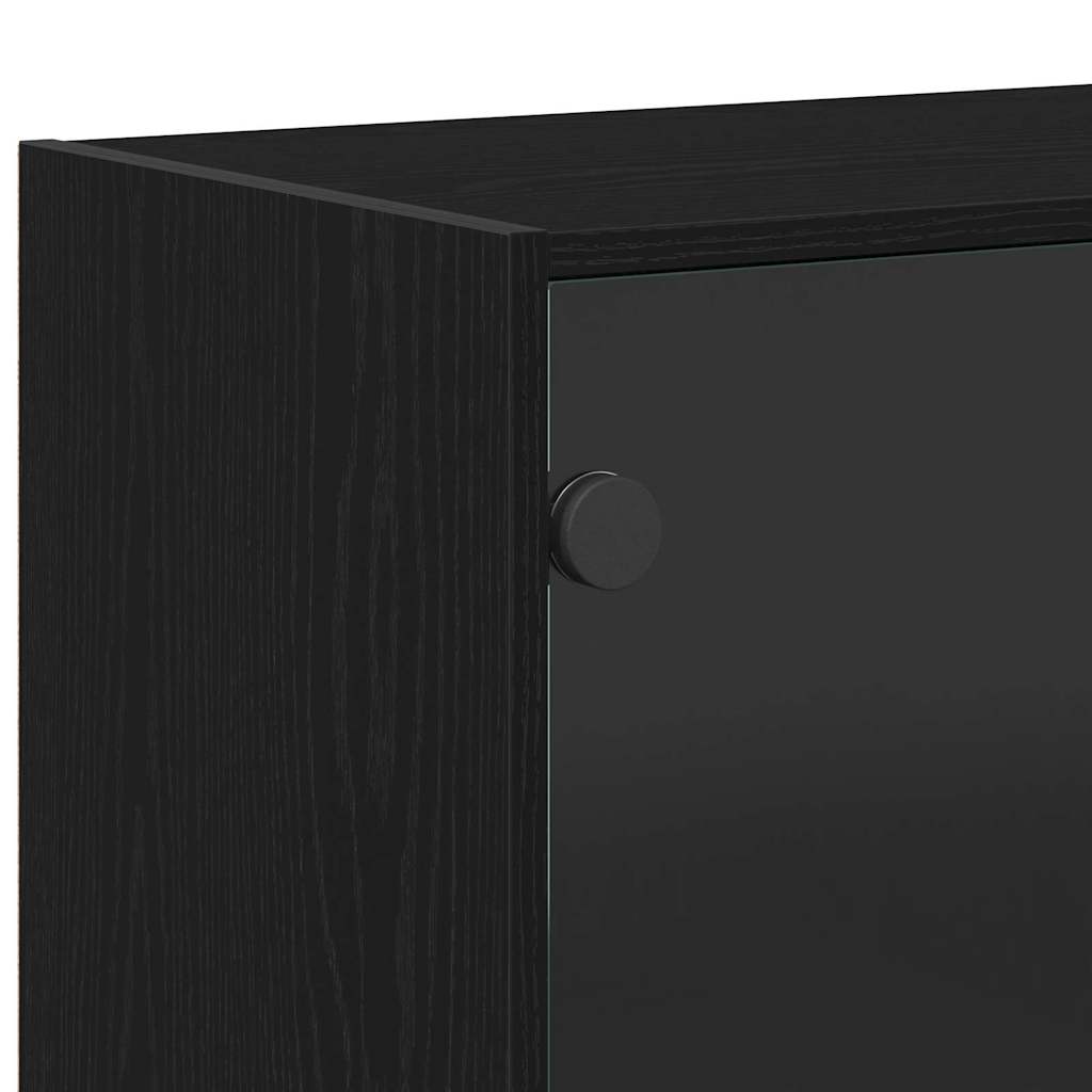 vidaXL Bufet Czarny Dąb 100 x 37 x 75.5 cm