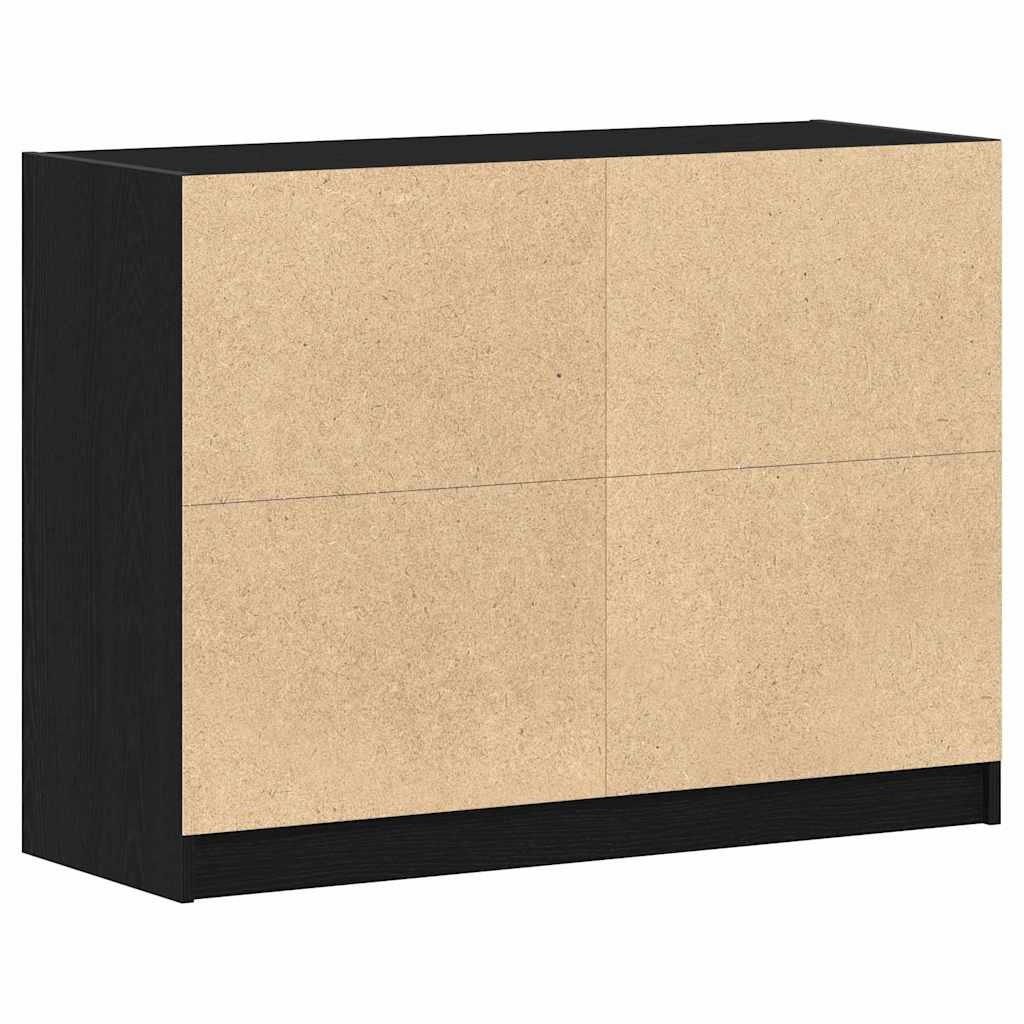 vidaXL Bufet Czarny Dąb 100 x 37 x 75.5 cm