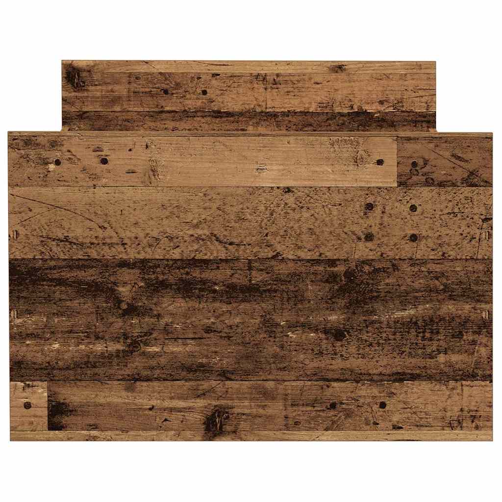 vidaXL Ramka łóżka Z zagłówkiem Stare drewno 193 x 78 x 50 cm