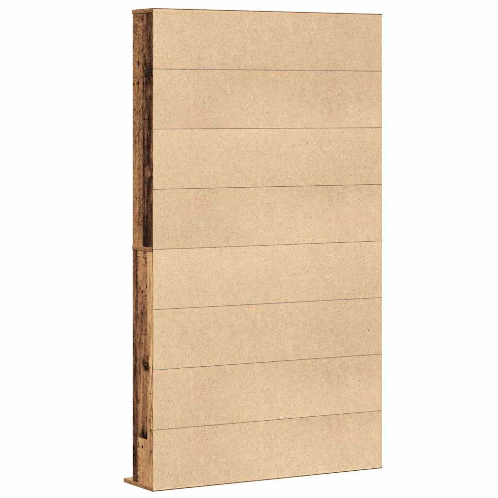vidaXL Kabinet na płyty CD z półką Stare drewno 101 x 23 x 177,5 cm