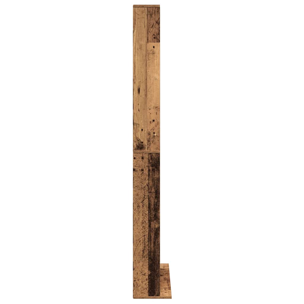 vidaXL Kabinet na płyty CD z półką Stare drewno 101 x 23 x 177,5 cm