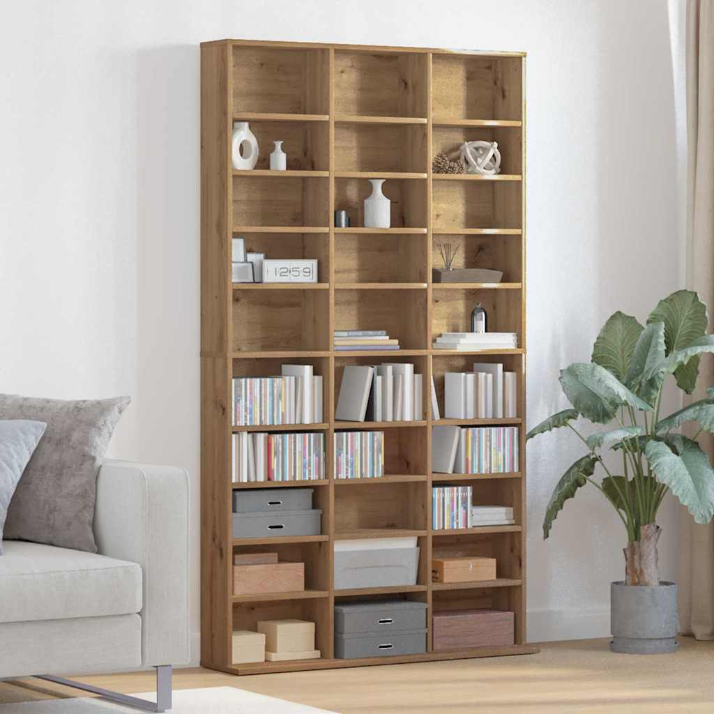 vidaXL Kabinet na płyty CD Dąb rzemieślniczy 101 x 23 x 177,5 cm