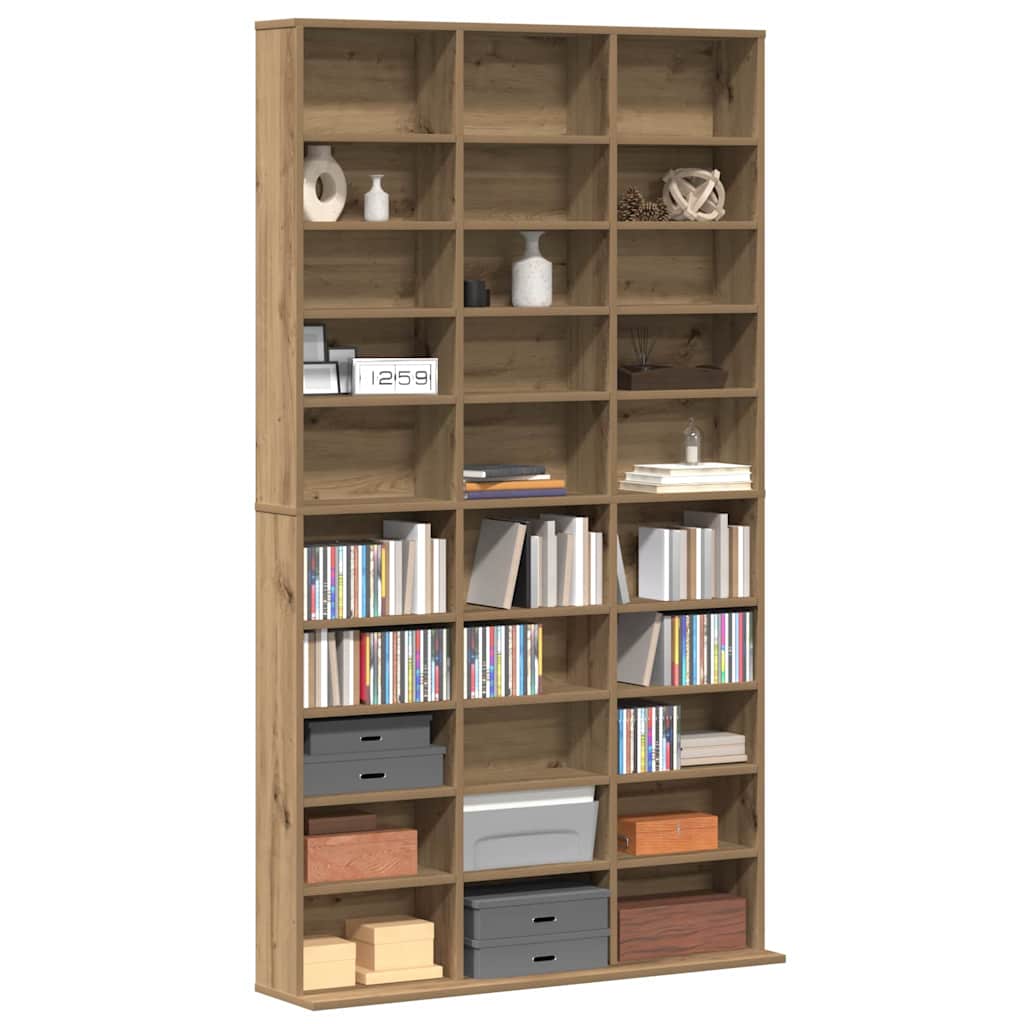 vidaXL Kabinet na płyty CD Dąb rzemieślniczy 101 x 23 x 177,5 cm