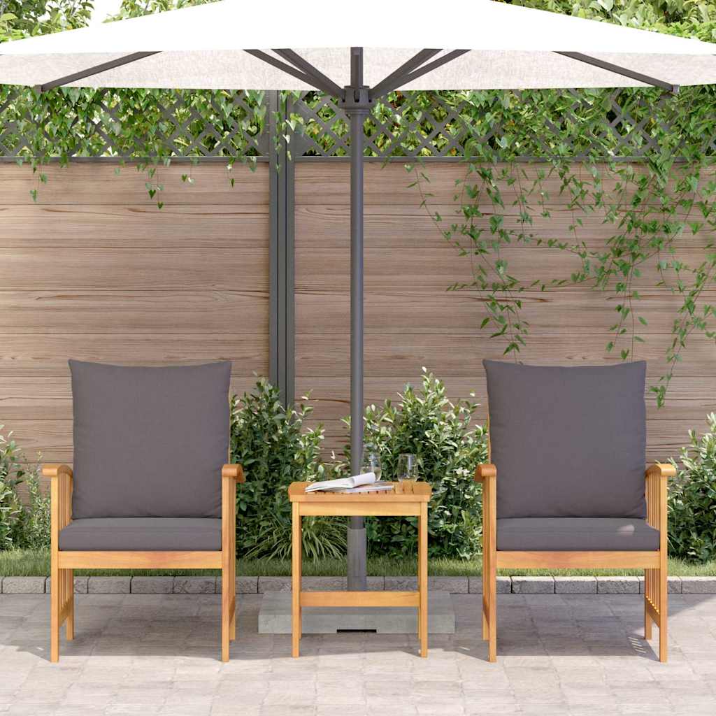 vidaXL Zestaw Sof na Ogród 3 pcs Olej Naturalny Lite Drewno Akacji