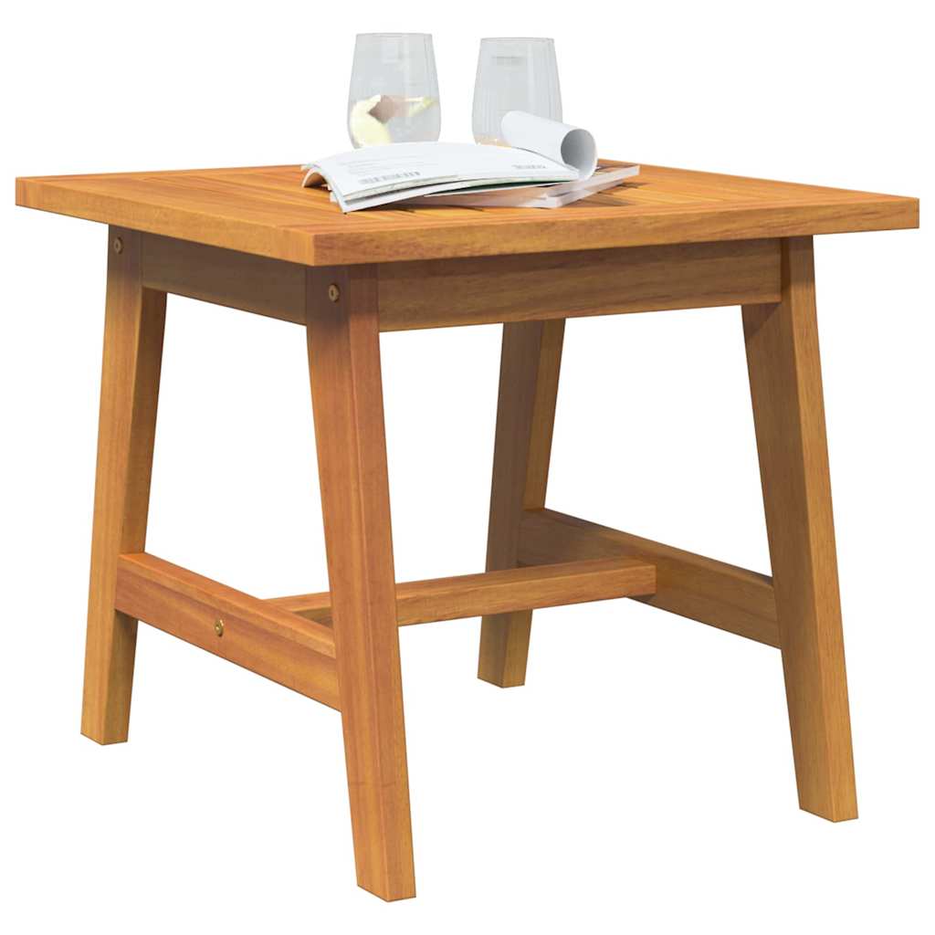vidaXL Stolik boczny Olej Naturalny 45 x 45 x 40 cm Lite Drewno Akacji