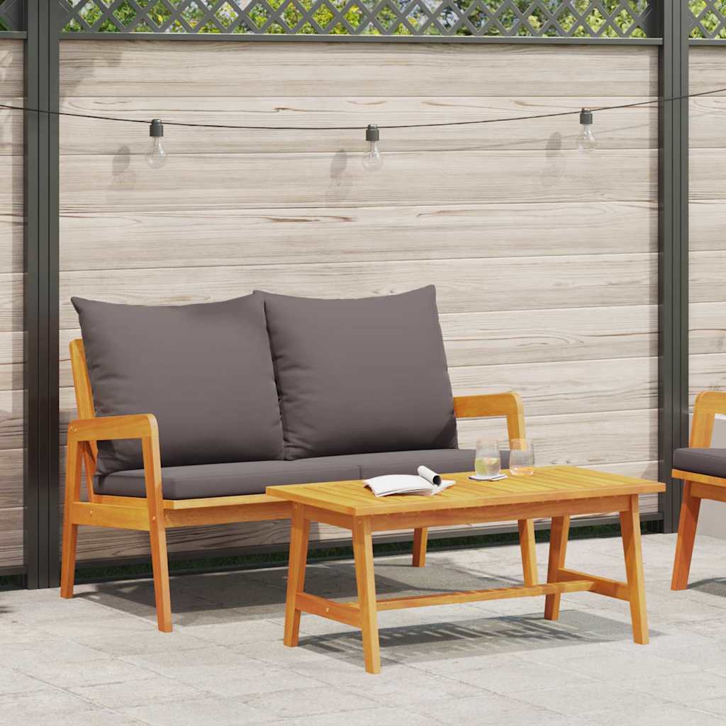 vidaXL Zestaw bistro 2 pcs Olej Naturalny Lite Drewno Akacji