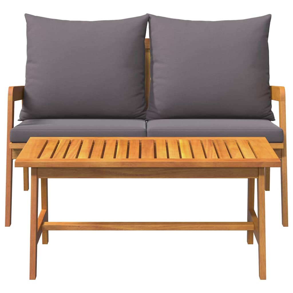 vidaXL Zestaw bistro 2 pcs Olej Naturalny Lite Drewno Akacji