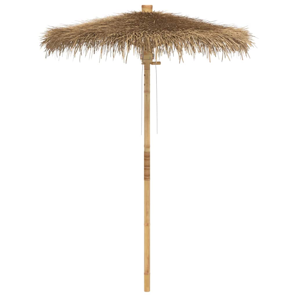 vidaXL Parasol Tiki z baldachimem z liści bananowca, 150 cm, bambus