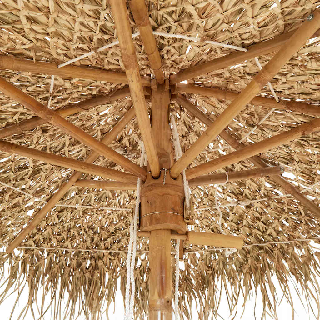 vidaXL Parasol Tiki z baldachimem z liści bananowca, 150 cm, bambus